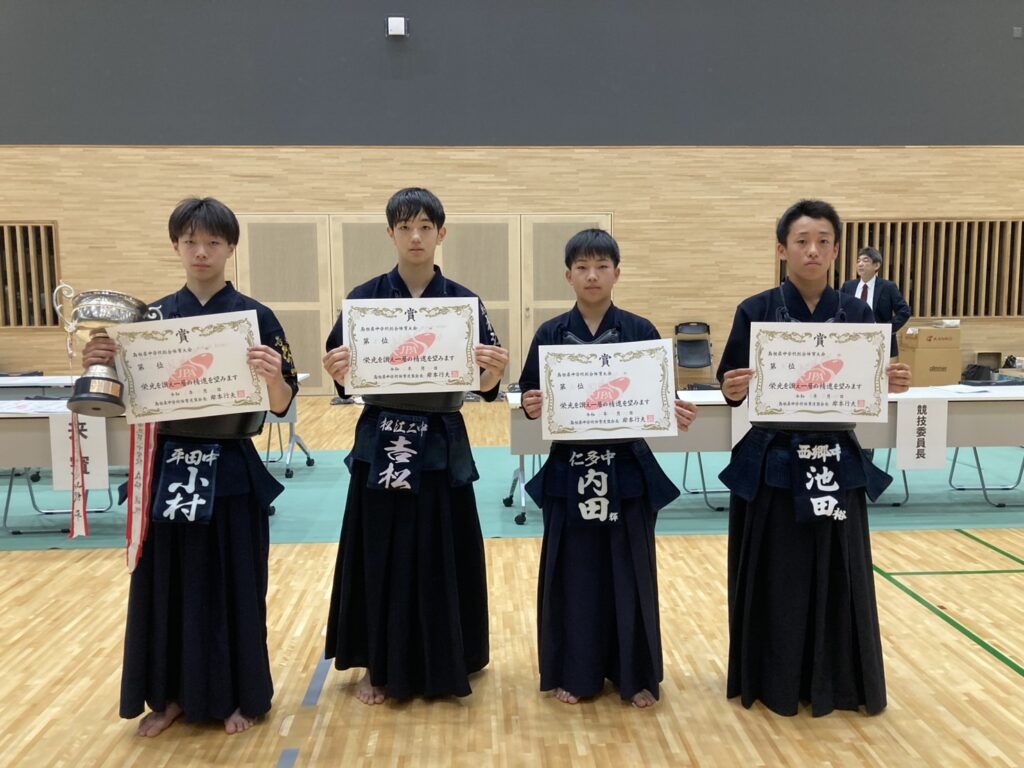 男子個人　上位入賞者